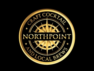 Northpoint (tag line, Craft Cocktail and Local Brews) logo design by Suvendu