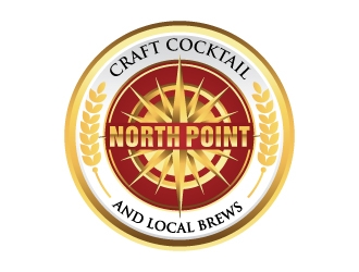 Northpoint (tag line, Craft Cocktail and Local Brews) logo design by Suvendu