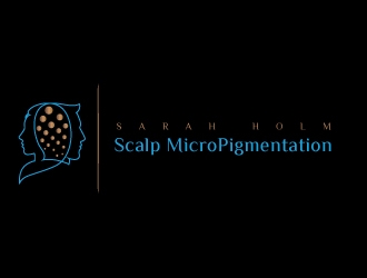 Sarah Holm    Scalp MicroPigmentation logo design by Suvendu