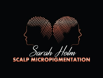 Sarah Holm    Scalp MicroPigmentation logo design by Boomstudioz