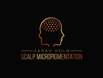 Sarah Holm    Scalp MicroPigmentation logo design by Boomstudioz