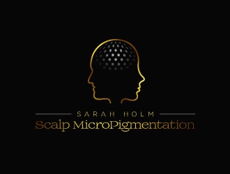 Sarah Holm    Scalp MicroPigmentation logo design by Boomstudioz