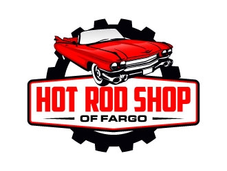 Hot Rod Shop of Fargo logo design by daywalker