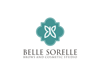Belle Sorelle Brows and Cosmetic Studio logo design by mbamboex