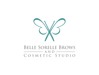 Belle Sorelle Brows and Cosmetic Studio logo design by dayco