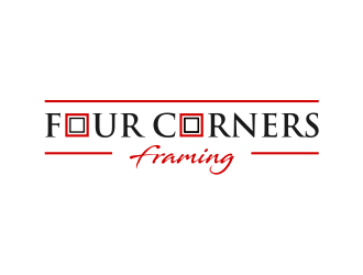 Four Corners Framing logo design by cintoko