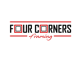 Four Corners Framing logo design by cintoko