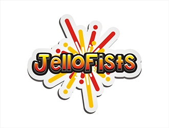 JelloFists logo design by gitzart