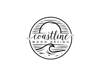 Coastline Wood Design logo design by eyeglass