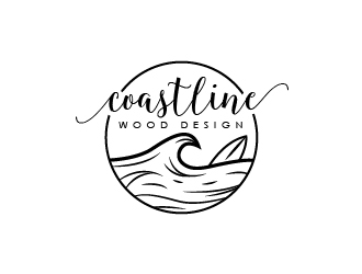 Coastline Wood Design logo design by eyeglass