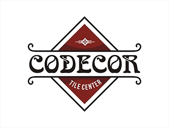 Codecor Tile Center logo design by gitzart