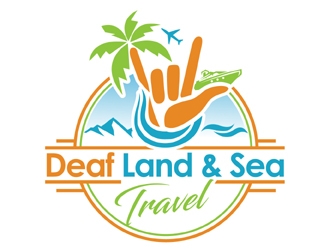 Deaf Land & Sea Travel logo design by MAXR