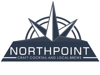 Northpoint (tag line, Craft Cocktail and Local Brews) logo design by fawadyk