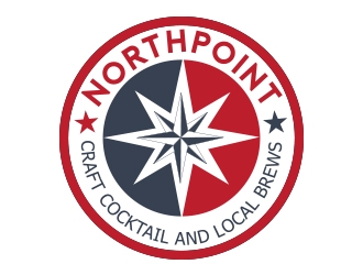 Northpoint (tag line, Craft Cocktail and Local Brews) logo design by fawadyk