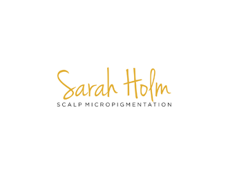 Sarah Holm    Scalp MicroPigmentation logo design by ndaru