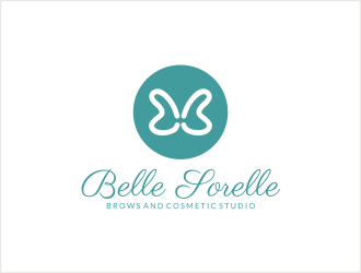 Belle Sorelle Brows and Cosmetic Studio logo design by bunda_shaquilla