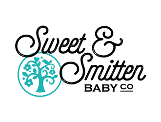 Sweet & Smitten logo design by logolady