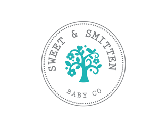 Sweet & Smitten logo design by logolady