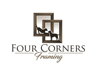 Four Corners Framing logo design by DreamLogoDesign
