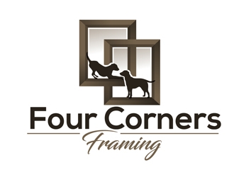 Four Corners Framing logo design by DreamLogoDesign
