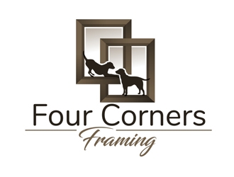 Four Corners Framing logo design by DreamLogoDesign