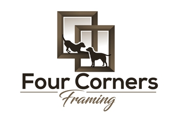 Four Corners Framing logo design by DreamLogoDesign