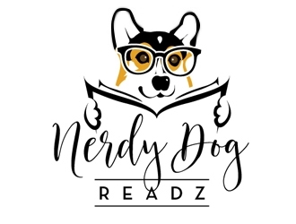 Nerdy Dog Readz logo design by logoguy