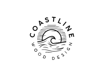 Coastline Wood Design logo design by eyeglass