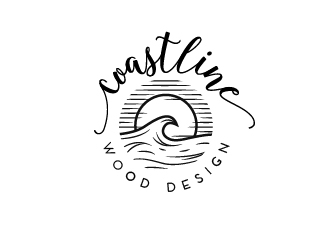 Coastline Wood Design logo design by eyeglass
