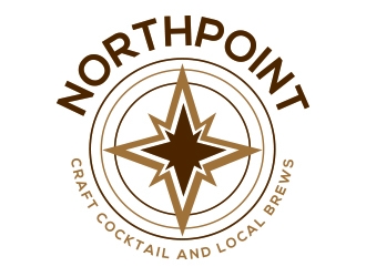 Northpoint (tag line, Craft Cocktail and Local Brews) logo design by aqibahmed