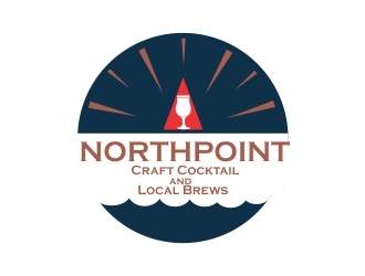 Northpoint (tag line, Craft Cocktail and Local Brews) logo design by ElonStark