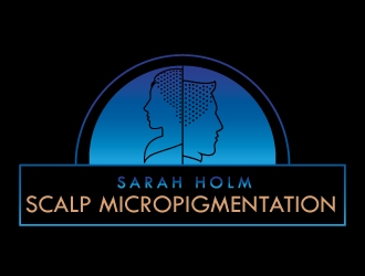 Sarah Holm    Scalp MicroPigmentation logo design by Suvendu