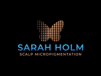 Sarah Holm    Scalp MicroPigmentation logo design by jaize