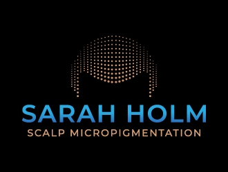 Sarah Holm    Scalp MicroPigmentation logo design by jaize