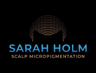 Sarah Holm    Scalp MicroPigmentation logo design by jaize