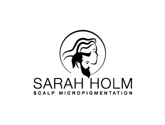 Sarah Holm    Scalp MicroPigmentation logo design by josephope