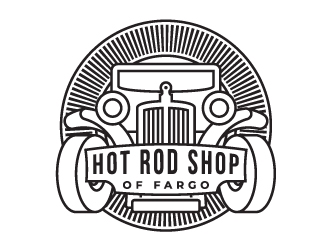 Hot Rod Shop of Fargo logo design by kenartdesigns
