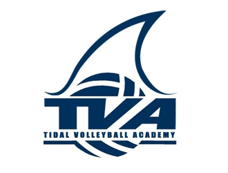 Tidal Volleyball Academy (TVA) logo design by samueljho