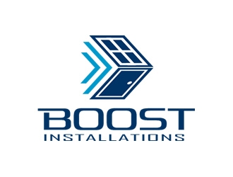 Boost installations  logo design by Coolwanz
