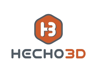 Hecho3D.com logo design by alxmihalcea