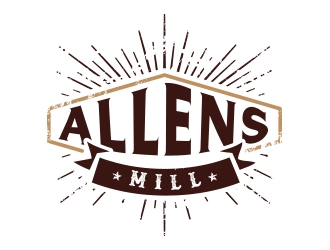 Allens Mill logo design by fawadyk