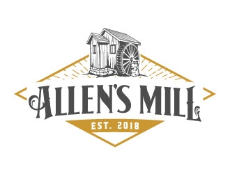 Allens Mill logo design by daywalker