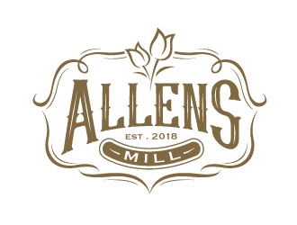 Allens Mill logo design by REDCROW