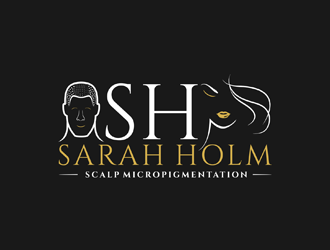 Sarah Holm    Scalp MicroPigmentation logo design by ndaru