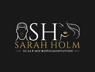 Sarah Holm    Scalp MicroPigmentation logo design by ndaru