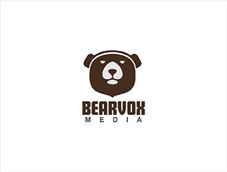 BearVox media logo design by hole