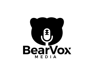 BearVox media logo design by MarkindDesign