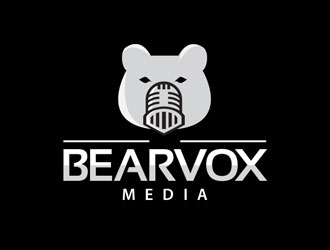BearVox media logo design by LogoInvent