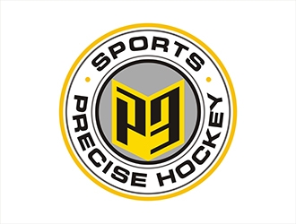 P3 Sports - Precise Hockey logo design by gitzart