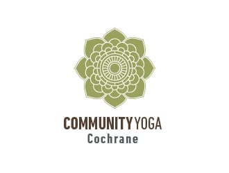 Community Yoga Cochrane  logo design by Loregraphic